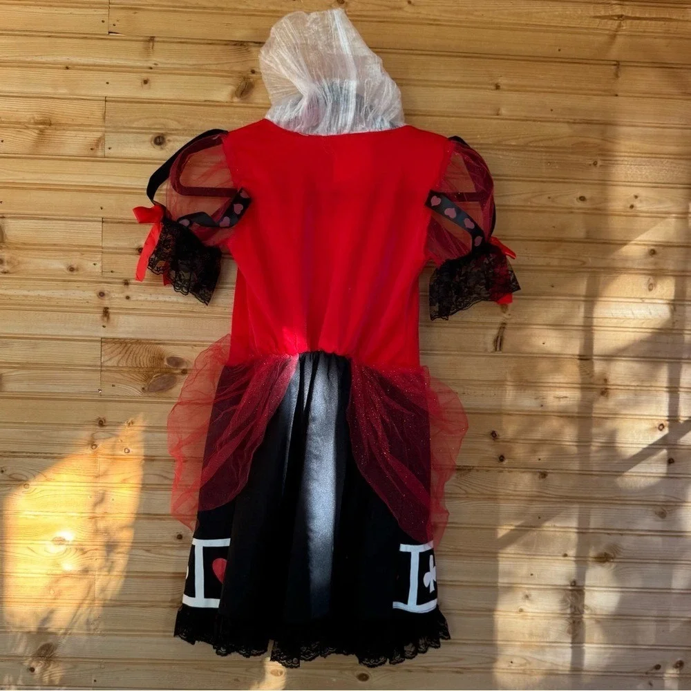 California Costumes Queen of Hearts  Medium Red Black Halloween Play Theater